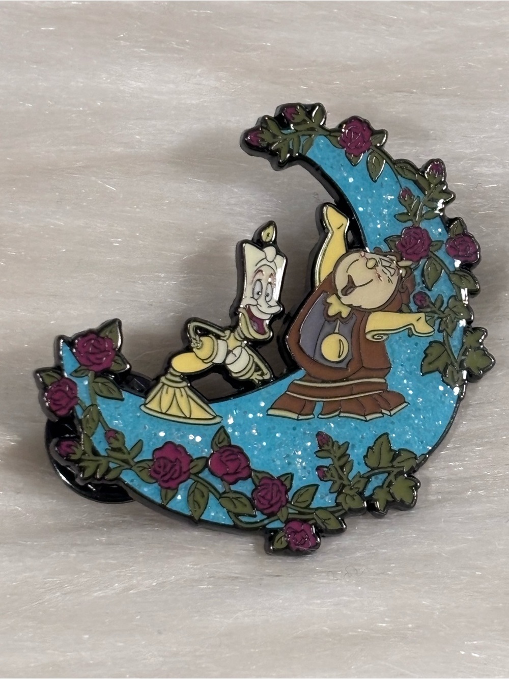 Loungefly Disney Sidekick Moon Mystery Pin Beauty and The Beast
